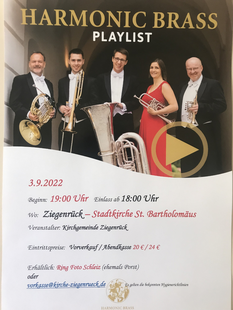 Harmonic Brass am 3.9.2022 in Ziegenrück