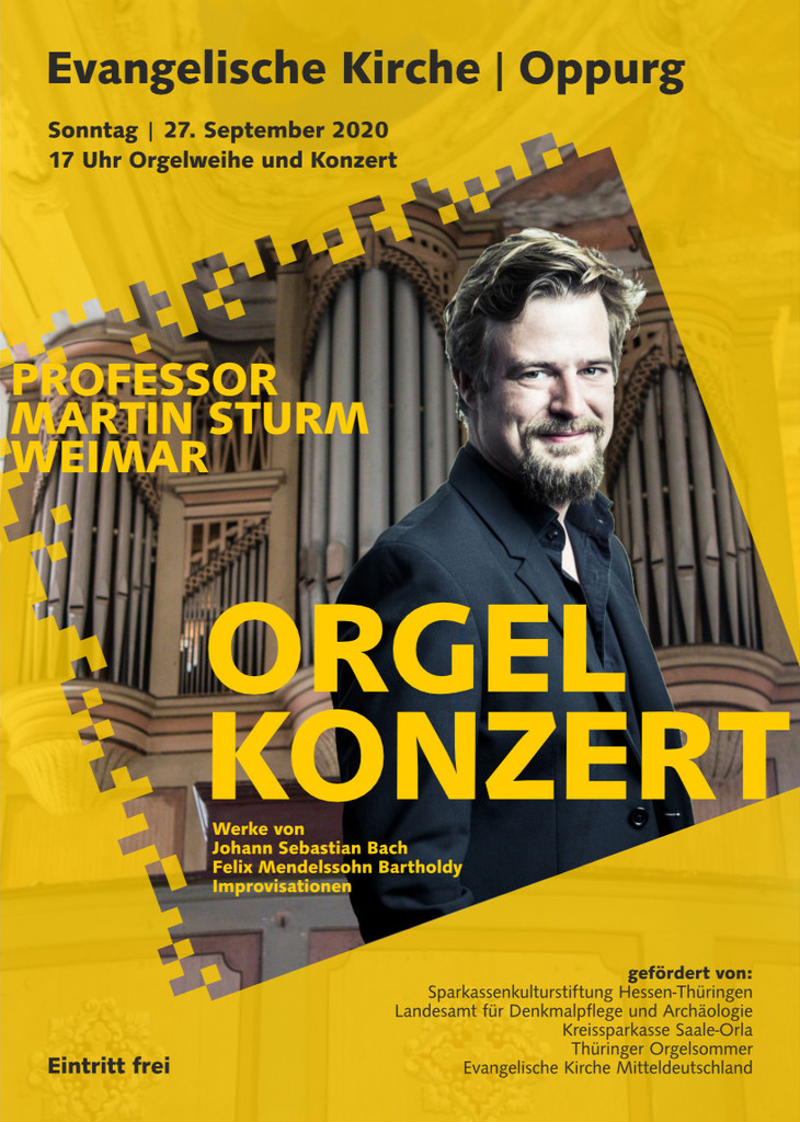 Orgelkonzert in Oppurg, 27.09.2020